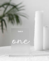 Frosted Table Numbers, Frosted